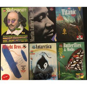 Kids Discover Magazine Lot of 6 Shakespeare Titanic Wright Bros Antarctica